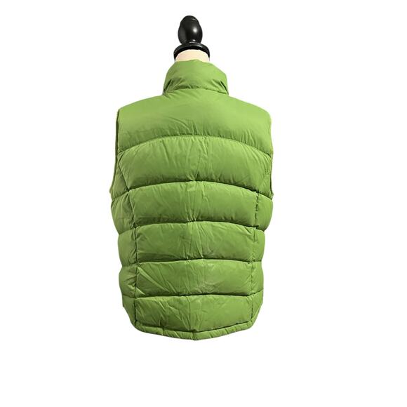L.L. Bean Women's Green Goose Down Puffer Vest Sz XL Outdoor Hiking Full Zip - Picture 3 of 4